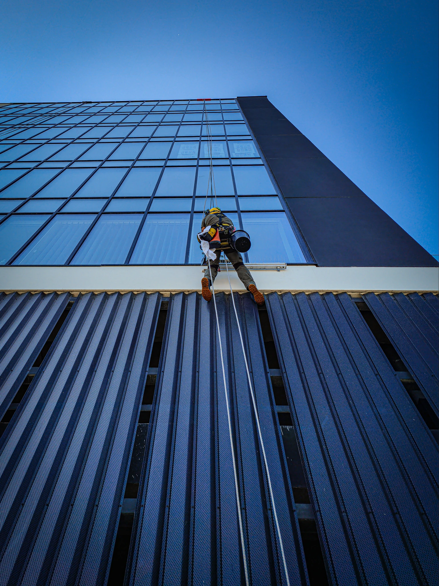 Nettoyage de façades vitrées